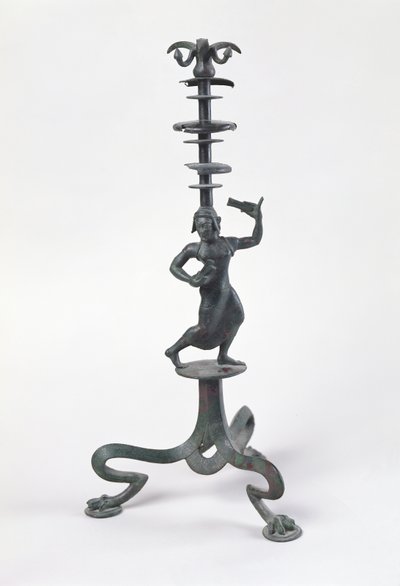 Candelabrum with a Dancer with Castanets by Etruscan